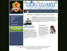 Tablet Screenshot of dogguard.trimworkslawncare.com